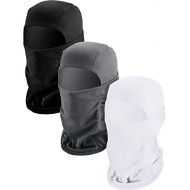 Sumind 3 Pieces Summer Balaclava Sun Protection Face Mask Breathable Neck Cover