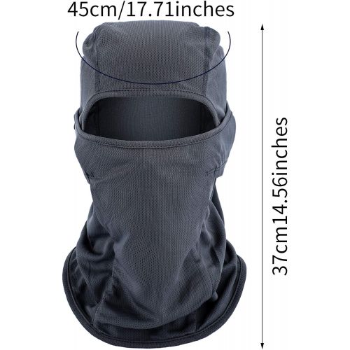  Sumind 3 Pieces Summer Balaclava Sun Protection Face Mask Breathable Neck Cover