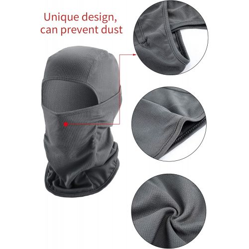  Sumind 3 Pieces Summer Balaclava Sun Protection Face Mask Breathable Neck Cover