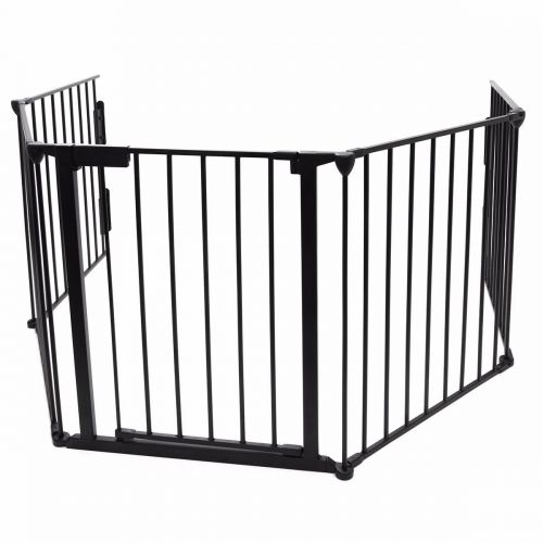  Adumly New Fireplace Fence Safety Pet Gate Dog Barrier Enclose Indoor Home 25x30