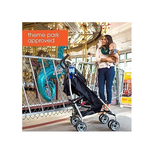 썸머인펀트 Summer Infant 3Dlite Convenience Stroller, Gray - Lightweight Stroller with Aluminum Frame, Large Seat Area, 4 Position Recline, Extra Large Storage Basket - Infant Stroller for Travel and More