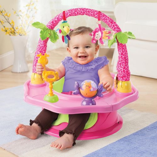 썸머인펀트 Summer Infant 3-Stage SuperSeat Deluxe Giggles Island Positioner, Booster and Activity Seat for Girl