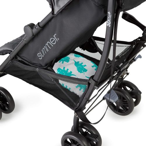 썸머인펀트 Summer Infant Summer 3Dlite+ Convenience Stroller, Matte Gray  Lightweight Umbrella Stroller with Oversized Canopy, Extra-Large Storage and Compact Fold