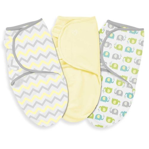 썸머인펀트 Summer Infant 3 Piece SwaddleMe Adjustable Infant Wrap, Chevron Splash, Large