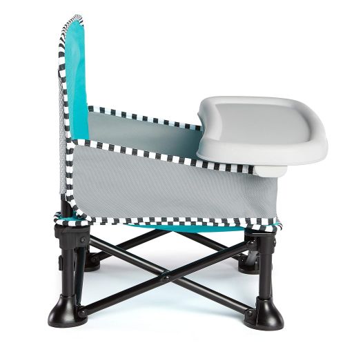 썸머인펀트 [아마존베스트]Summer Infant Summer Pop ‘n Sit SE Booster Chair, Sweet Life Edition, Aqua Sugar Color  Booster Seat for...