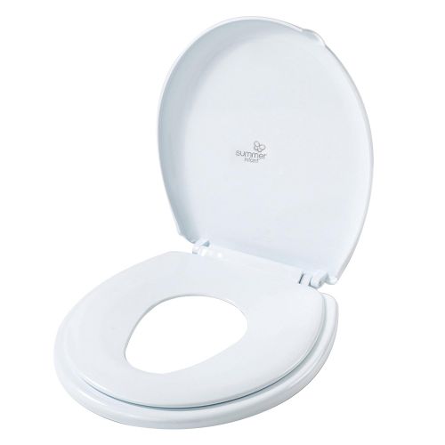 썸머인펀트 [아마존베스트]Summer Infant 2-in-1 Toilet Trainer (Round) - Potty Training Seat - Toddler & Adult Space-Saving Potty Topper