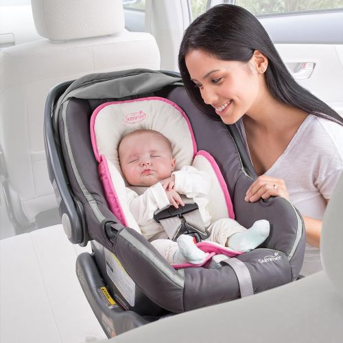 썸머인펀트 [아마존베스트]Summer Infant Snuzzler Infant Support for Car Seats and Strollers, Velboa Pink