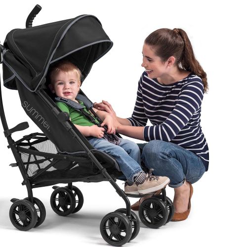 썸머인펀트 [아마존베스트]Summer Infant Summer 3Dlite+ Convenience Stroller, Matte Black  Lightweight Umbrella Stroller with...