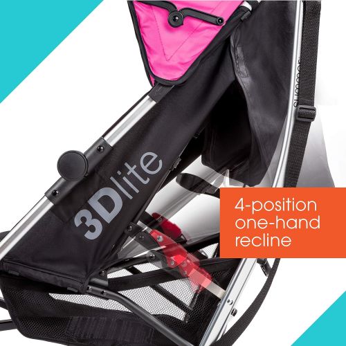 썸머인펀트 [아마존베스트]Summer Infant 3Dlite Convenience Stroller, Hibiscus Pink