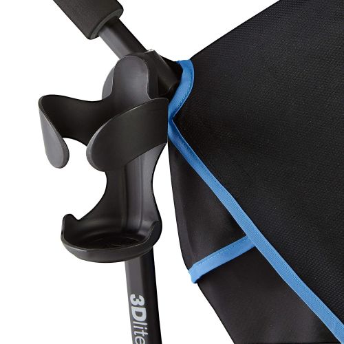 썸머인펀트 [아마존베스트]Summer Infant Summer 3Dlite+ Convenience Stroller, Blue/Matte Black  Lightweight Umbrella Stroller with Oversized Canopy, Extra-Large Storage and Compact Fold