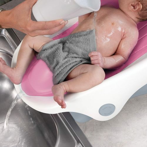 썸머인펀트 [아마존베스트]Summer Infant Summer Clean Rinse Baby Bather, Pink  Bath Support for Use on The Counter, in Bath Tub or in...