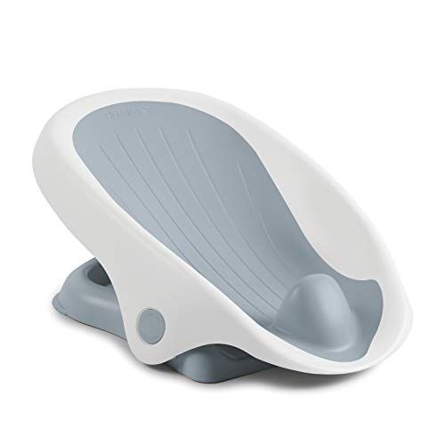 썸머인펀트 [아마존베스트]Summer Infant Summer Clean Rinse Baby Bather, Gray  Bath Support for Use on The Counter, in Bath Tub or in Sink, Bather Has 3 Reclining Positions and Soft, Quick-Dry Material  from Birth Until