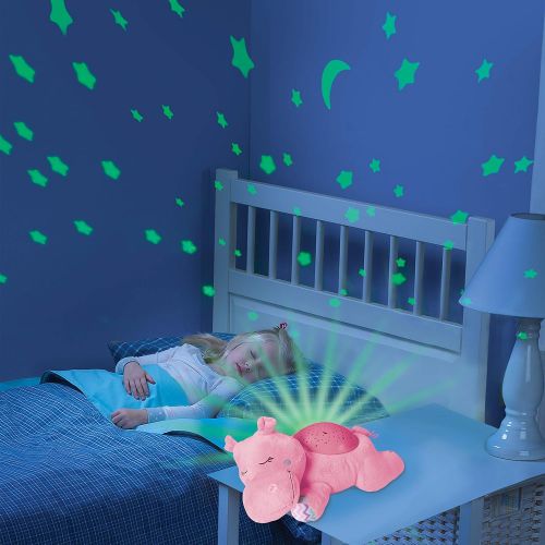 썸머인펀트 Summer Infant Summer Slumber Buddies Projection and Melodies Soother Dozing Hippo, Pink