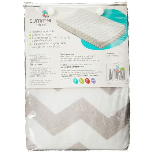 썸머인펀트 Summer Infant Summer Ultra Plush Changing Pad Cover, Chevron