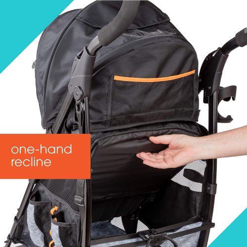 썸머인펀트 Summer Infant Summer 3Dtote Convenience Stroller, Orange & Heather Gray