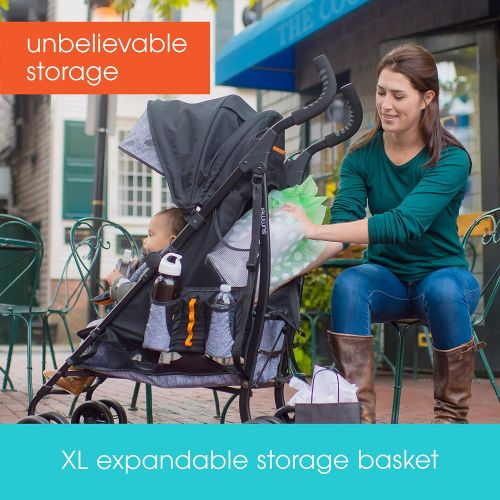 썸머인펀트 Summer Infant Summer 3Dtote Convenience Stroller, Orange & Heather Gray