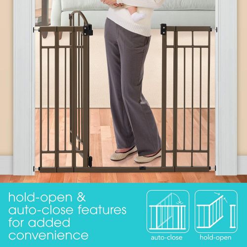썸머인펀트 Summer Infant Multi-Use Deco Extra Tall Walk-Thru Baby Gate, Bronze
