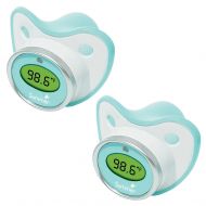 Summer Infant Pacifier Thermometer, Teal/White - 2 Pack