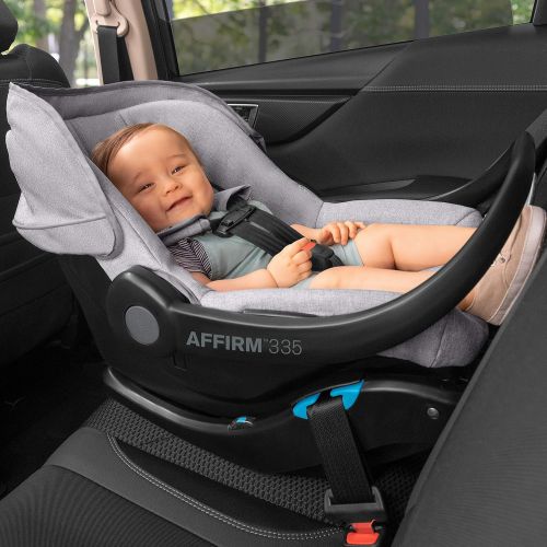 썸머인펀트 Summer Infant Summer Myria DLX Modular Travel System with the Affirm 335 DLX Rear-Facing Infant Car Seat, Slate Gray ? Convenient Stroller and Car Seat with Advanced Safety Features