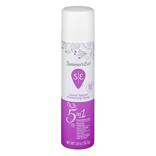  Summers Eve Freshening Spray | Island Splash | 2 oz Size | Pack of 24 | pH Balanced, Dermatologist & Gynecologist Tested