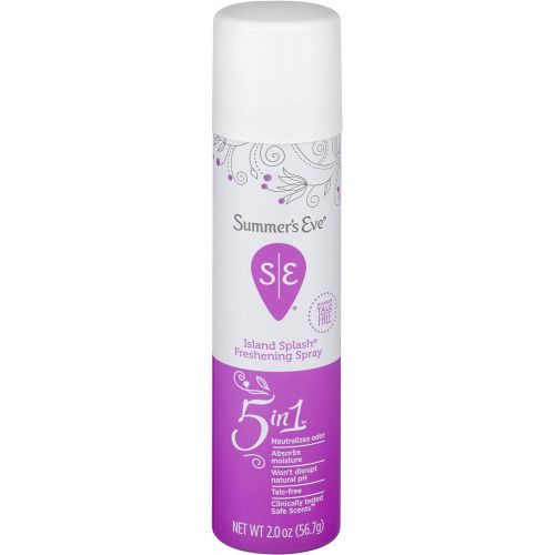  Summers Eve Freshening Spray | Island Splash | 2 oz Size | Pack of 24 | pH Balanced, Dermatologist & Gynecologist Tested