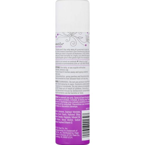  Summers Eve Freshening Spray | Island Splash | 2 oz Size | Pack of 24 | pH Balanced, Dermatologist & Gynecologist Tested