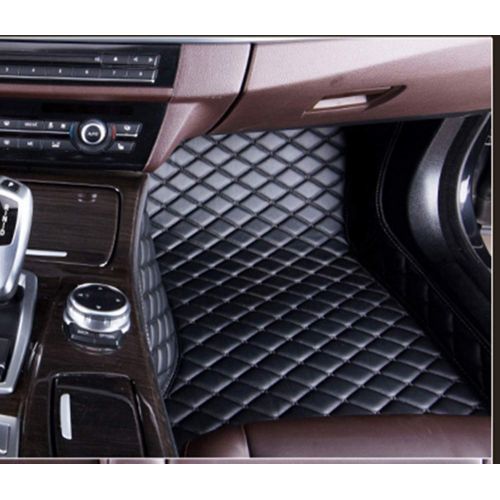  Summir Fit for Mercedes-Benz CLK Series C209 2004-2006 Leather Car Floor Auto Mats Waterproof Mat Non Toxic and inodorous (Beige)