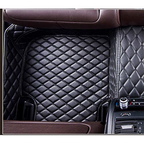  Summir Fit for Cadillac CTS 4 Doors 2008-2013 Leather Car Floor Auto Mats Waterproof Mat Non Toxic and inodorous (Black)