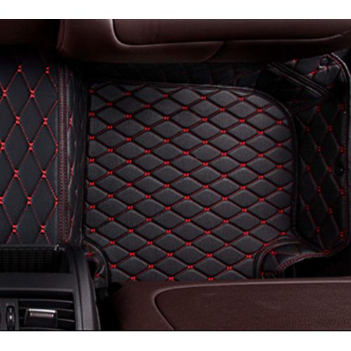  Summir Fit for Cadillac CTS 4 Doors 2008-2013 Leather Car Floor Auto Mats Waterproof Mat Non Toxic and inodorous (Black)