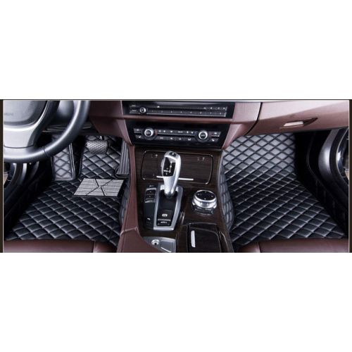  Summir Fit for Mercedes-Benz E-Series W211 2006-2008 Leather Car Floor Mats Waterproof Mat (Black)