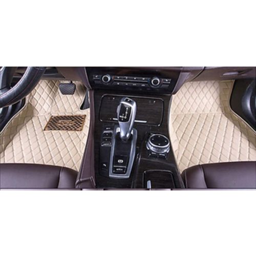  Summir Fit for Mercedes-Benz E-Series W211 2006-2008 Leather Car Floor Mats Waterproof Mat (Black)