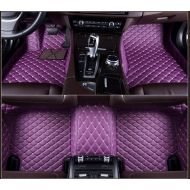 Summir Fit for Cadillac CTS 4 Doors 2008-2013 Leather Car Floor Auto Mats Waterproof Mat Non Toxic and inodorous (Purple)