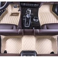 Summir Fit for Mercedes-Benz GLS Series 7 Seats X166 2016-2018 Leather Car Floor Auto Mats Waterproof Mat Non Toxic and inodorous (Beige)