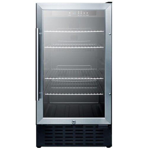  Summit SCR1841BADA 18 Inch Built-In Beverage Center ADA - Stainless Trim GlaDoor by Summit