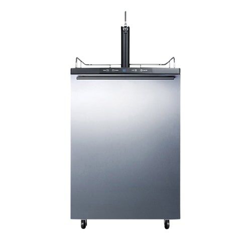  Summit SBC635MSSHH 24 Inch Wide 6 Cu. Ft. Single Tap Kegerator with Digital Cont by Summit