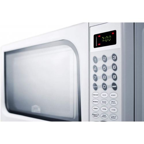  SUMMIT BY WHITE MOUNTAIN Summit SM901WH: Mid-sized microwave oven with a fully white finish; Replaces SM900WH