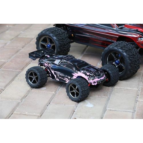  SummitLink Compatible Custom Body Muddy Pink Over Black Replacement for 1/16 Scale RC Car or Truck (Truck not Included) ERMN-BP-03