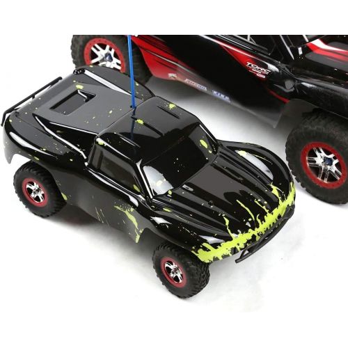  SummitLink Compatible Custom Body Muddy Green Over Black Replacement for 1/16 Scale RC Car or Truck (Truck not Included) SSMN-BG-02