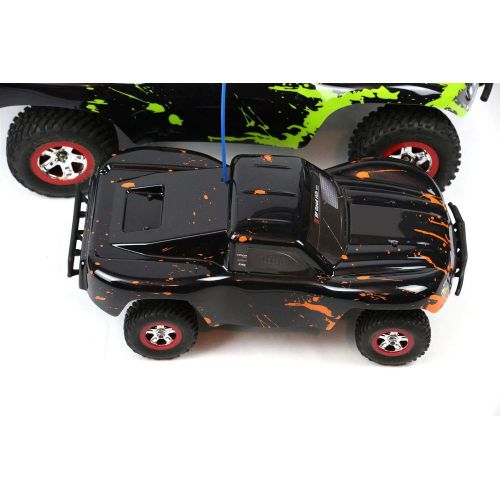  SummitLink Compatible Custom Body Muddy Orange Over Black Replacement for 1/16 Scale RC Car or Truck (Truck not Included) SSMN-BR-01