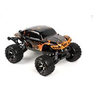 SummitLink Custom Body Muddy Orange Over Black Compatible for 1/10 Scale RC Car or Truck (Truck not Included) STB-BR-02