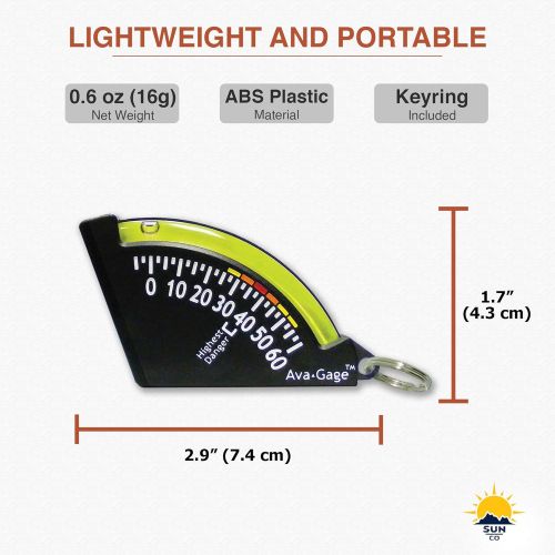  [아마존베스트]Sun Company AvaGage - Avalanche Danger Slope Meter and Trail Inclinometer