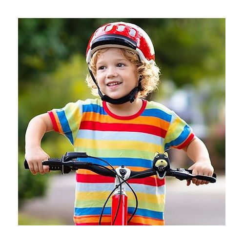  Big Discoveries Bear Bike Light - Kids Bicycle and Scooter LED Light with Realistic Roar and Bell Sound Effects | Fun Light and Horn Accessory for Boys, Girls, and Adults