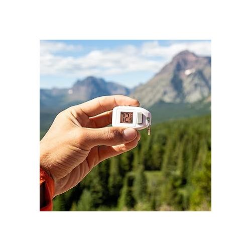  Sun Company Digital Zipogage - Compact Zipperpull Digital Thermometer | for Skiing, Snowboarding, Cold-Weather Camping, Snowshoeing, or Any Outdoor Activity