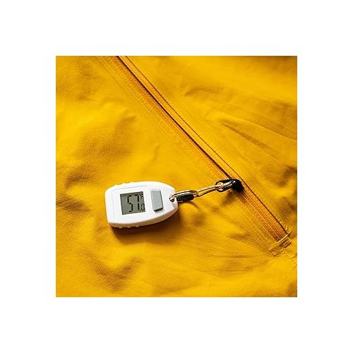  Sun Company Digital Zipogage - Compact Zipperpull Digital Thermometer | for Skiing, Snowboarding, Cold-Weather Camping, Snowshoeing, or Any Outdoor Activity