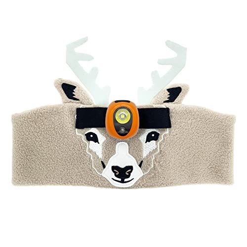  Sun Company WildLight Headband Headlamp - Fleece Headband with Bright LED Head Lamp for Kids | Fun Toy Headlight for Camping, Hiking, and Exploring