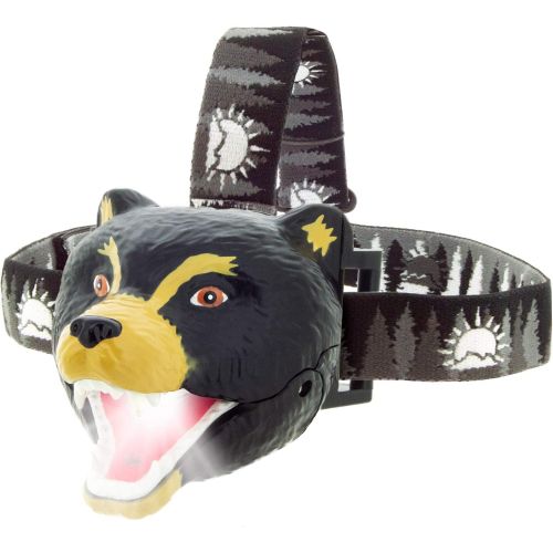  Sun Company Bear LED Headlamp - Bear Headlamps for Kids Multiple Styles Available Toy Head Lamp for Boys, Girls, or Adults Perfect for Camping, Hiking, Reading, and Parties