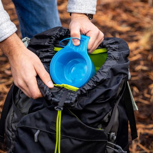  Sun Company Zero Mugs - 4-Pack of Stackable Nesting Camping Mugs Dishwasher-Safe Space-Saving Travel Cups Great for Coffee, Tea, or Cold Beverages (Blue Ice)