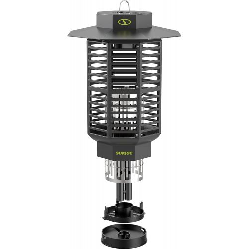  Sun Joe SJ-BZ18W 18-Watt UV Indoor/Outdoor Bug Zapper, 1600 sq ft Coverage, Whisper Quiet Operation, for Mosquitos, Flies, Gnats, Moths, and More