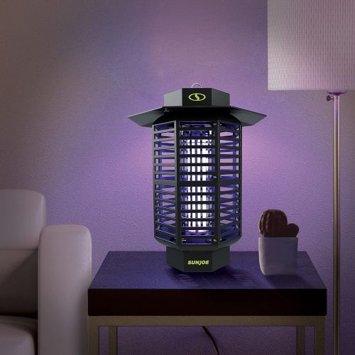  Sun Joe SJ-BZ18W 18-Watt UV Indoor/Outdoor Bug Zapper, 1600 sq ft Coverage, Whisper Quiet Operation, for Mosquitos, Flies, Gnats, Moths, and More