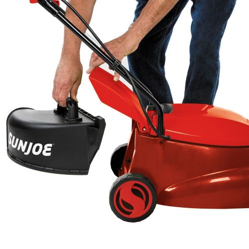  Sun Joe MJ401E-PRO-RED 14 inch 13 Amp Electric Lawn Mower w/Side Discharge Chute, Red